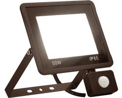 vidaXL Spotlight met sensor LED 50 W warmwit