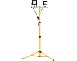 vidaXL Spotlight met statief LED 2x20 W warmwit