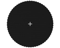 vidaXL - Springmat - voor - 12 - feet/3,66 - m - ronde - trampoline - stof - zwart