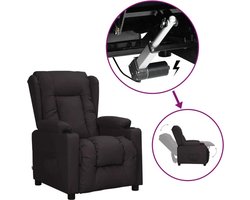 vidaXL - Sta-op-stoel - kunstleer - zwart