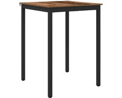 vidaXL - Staande - Bartafel - Bewerkt - hout - Vierkant