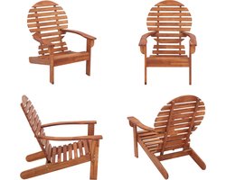 vidaXL Stoel Adirondack massief acaciahout - Tuinstoel - Tuinstoelen - Stoel Voor Buiten - Stoelen Voor Buiten