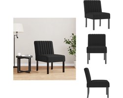 vidaXL Stoel - Stoelen - Accentstoel - Loungestoel - Stoel fluweel zwart