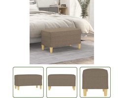 vidaXL Stoffen Bankjes - Banken - Bankje 70x35x41 cm stof taupe - Salontafel - Living Room Furniture - Beige Bank