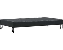 vidaXL - Tafel - Dekking - Effen - Zwart - 122 - x - 72 - x - 15 - cm - Stof