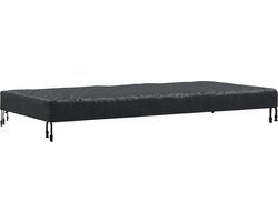 vidaXL - Tafel - Dekking - Effen - Zwart - 162 - x - 92 - x - 15 - cm - Stof