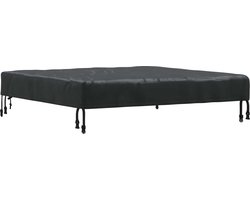 vidaXL - Tafel - Dekking - Effen - Zwart - 92 - x - 92 - x - 15 - cm - Stof