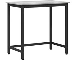 vidaXL - Tafel - Grijs - Sonoma - 100 - x - 50 - x - 76,5 - cm - Engineered - hout - en - staal
