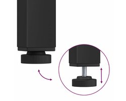 vidaXL - Tafel - Sonoma - Eik - 100 - x - 40 - x - 100,5 - cm - Engineered - hout - en - staal