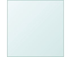 vidaXL - Tafelblad - 60x60 - cm - gehard - glas - transparant