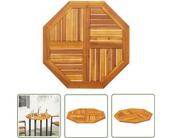 vidaXL Tafelblad Achthoekig 70x70x2 cm Acaciahout Houten Tafelblad - Tuintisch Blad - Acacia Hout - Rechthoekig Tafelblad - Tafellamp
