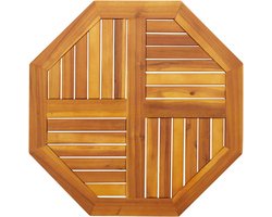 vidaXL - Tafelblad - achthoekig - 70x70x2 - cm - massief - acaciahout