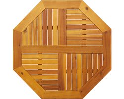 vidaXL - Tafelblad - achthoekig - 80x80x2,2 - cm - massief - acaciahout
