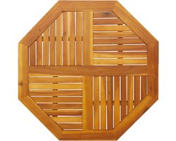 vidaXL - Tafelblad - achthoekig - 90x90x2,2 - cm - massief - acaciahout