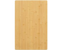 vidaXL Tafelblad - Bamboe - 60x100x1,5 cm Bamboetafelblad - Tafelblad Vervangen - Salontafel Blad - Eetkamertafelblad - Koffiezetapparaat Tafellaag