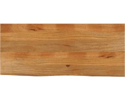 vidaXL - Tafelblad - met - natuurlijke - rand - 140x60x3,8 - cm - massief - mangohout