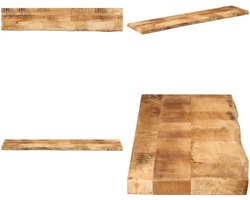 vidaXL Tafelblad met natuurlijke rand 160x20x2,5 cm massief mangohout - Tafelblad - Tafelbladen - Vervangend Tafelblad - Meubelpaneel