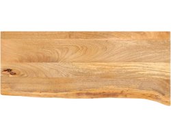 vidaXL - Tafelblad - met - natuurlijke - rand - 80x40x3,8 - cm - massief - mangohout
