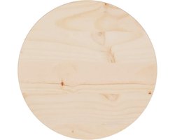 vidaXL - Tafelblad - Ø30x2,5 - cm - massief - grenenhout