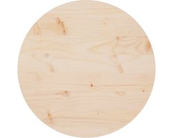 vidaXL - Tafelblad - Ø50x2,5 - cm - massief - grenenhout