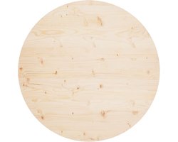 vidaXL - Tafelblad - Ø90x2,5 - cm - massief - grenenhout