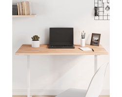 vidaXL Tafelblad - Rechthoekig - 100x50 cm - Beukenhout Massief Hout Tafelblad - Buitenkamer Tafelblad - Eetkamertafel - Salontafel - Barkruk