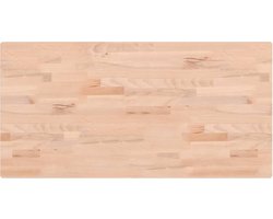 vidaXL - Tafelblad - rechthoekig - 100x50x2,5 - cm - massief - beukenhout