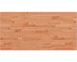 vidaXL - Tafelblad - rechthoekig - 100x50x2,5 - cm - massief - beukenhout