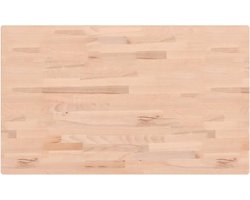 vidaXL - Tafelblad - rechthoekig - 100x60x1,5 - cm - massief - beukenhout