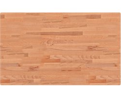 vidaXL - Tafelblad - rechthoekig - 100x60x2,5 - cm - massief - beukenhout