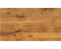 vidaXL - Tafelblad - rechthoekig - 100x70x3,8 - cm - massief - mangohout