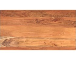 vidaXL - Tafelblad - rechthoekig - 110x50x3,8 - cm - massief - acaciahout