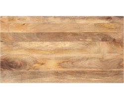 vidaXL - Tafelblad - rechthoekig - 120x70x3,8 - cm - massief - mangohout
