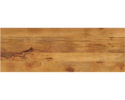 vidaXL - Tafelblad - rechthoekig - 140x50x2,5 - cm - massief - mangohout
