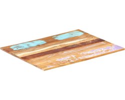 vidaXL - Tafelblad - rechthoekig - 15-16 - mm - 60x70 - cm - massief - gerecycled - hout