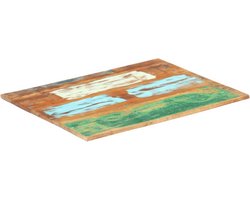 vidaXL - Tafelblad - rechthoekig - 15-16 - mm - 60x90 - cm - massief - gerecycled - hout
