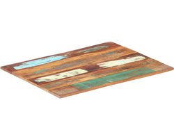 vidaXL - Tafelblad - rechthoekig - 15-16 - mm - 70x90 - cm - massief - gerecycled - hout
