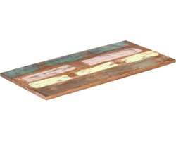 vidaXL Tafelblad rechthoekig 25-27 mm 60x120cm massief gerecycled hout