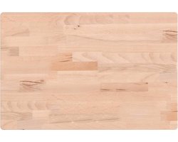 vidaXL - Tafelblad - rechthoekig - 60x40x1,5 - cm - massief - beukenhout