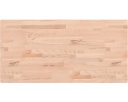 vidaXL - Tafelblad - rechthoekig - 80x40x1,5 - cm - massief - beukenhout