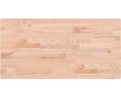 vidaXL - Tafelblad - rechthoekig - 80x40x2,5 - cm - massief - beukenhout