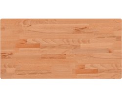 vidaXL - Tafelblad - rechthoekig - 80x40x2,5 - cm - massief - beukenhout