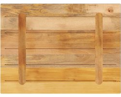 vidaXL Tafelblad - Rechthoekig - 90x50x2,5 cm - Mangohout Mangohouten Tafelblad - Eettafel Blad - Salontafel - Rustic Tafellampen - Vintage Tafel