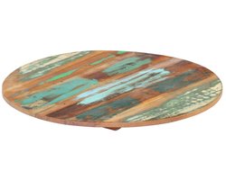 vidaXL - Tafelblad - rond - 15-16 - mm - 70 - cm - massief - gerecycled - hout