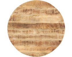 vidaXL - Tafelblad - rond - 15-16 - mm - 80 - cm - massief - mangohout