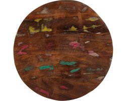 vidaXL - Tafelblad - rond - Ø - 40x1,5 - cm - massief - gerecycled - hout