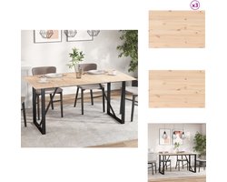 vidaXL Tafelblad - Tafelbladen - Vervangend Tafelblad - Meubelpaneel - Tafelbladen 3 st rechthoekig 80x53x1,7 cm massief grenenhout