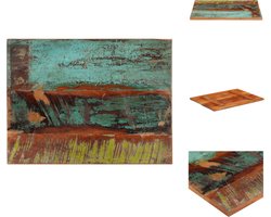 vidaXL Tafelblad - Tafelbladen - Vervangende Tafelblad - Vervangende Tafelbladen - Tafelblad rechthoekig 25-27 mm 60x80 cm massief gerecycled hout