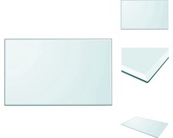 vidaXL - Tafelblad - van - gehard - glas - 1000x620 - mm - rechthoekig