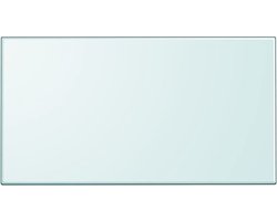 vidaXL - Tafelblad - van - gehard - glas - 1200x650 - mm - rechthoekig